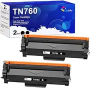 Ubinki Compatible Toner Cartridge Replacement for Brother TN760 TN730 TN-760 TN-730 for HL-L2350DW HL-L2395DW HL-L2390DW HL-L2370DW MFC-L2750DW MFC-L2710DW MFC-L2730DW DCP-L2550DW (Black, 2 Pack)