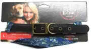 MuttNation By Miranda Lambert L 1" X 18 To 22" Blue Paisley Handkerchief Collar