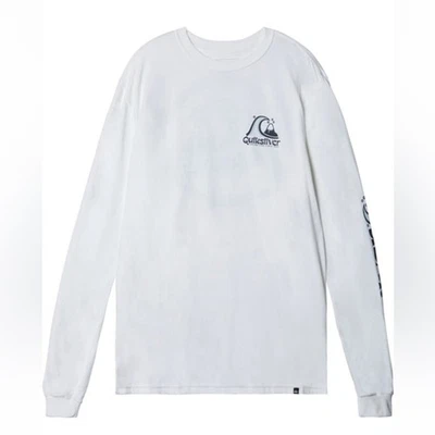 Quiksilver Men's NWT Rolling Circle Graphic Crew Neck Long Sleeve Tee Tshirt S