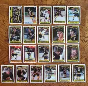 1990-91 Topps Hockey Team Set - Boston Bruins 21 NM-MINT Cards
