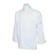 Mercer Culinary M61020WH2X Genesis Unisex White Long Sleeve Chef Jacket - XXL