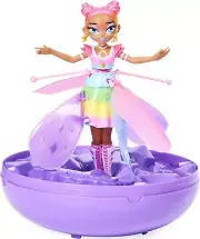 Hatchimals Pixies, Crystal Flyers Rainbow Glitter Idol Magical Flying Toy Doll w