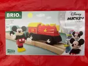 Brio 32265 Mickey Mouse Battery Operated Train (Train, Car, Figure) NEW!