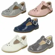 Girls Clarks Smart Casual First Shoes Yarn Weave
