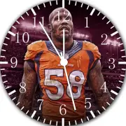 Von Miller Frameless Borderless Wall Clock Nice For Gifts or Decor E470