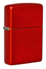 Zippo 49475 Classic Metallic Red Finish Lighter, Full Size
