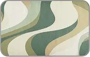 Amooorous Abstract Green Beige Summer Dog Cooling Blankets for Large Self Cooling Dog Blankets for Large Dogs for Cat's Indoor Unique esterilla refrescante para Perros M