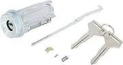 Yurefax Ignition Switch Lock Cylinder with 2 Keys, for Car Vehicle Car Ignition Switch Lock