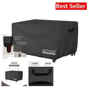 Secure Snap Closure Fire Pit Cover 48x28 inch - Waterproof and Wind Resistant