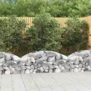 NNEVL Arched Gabion Basket 150x50x40/60 cm Galvanised Iron