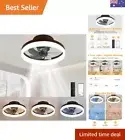 Ceiling Fans with Lights and Remote, 20" Low Profile Ceiling Fans with LED Li...