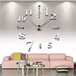 LYHOME  簡約超大掛鐘 客廳創意水晶時鐘壁鐘  DIY個性時尚數字鐘錶牆鍾
