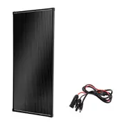200W Solar Panel Fixed Black Frame + MC4 Connector Plug DC5521 Adapter