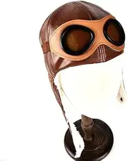 [Beauy Girl] Adorable Pilot Aviator Warm Hat Brown Beanie Plush Cap Fleece Warm Hat Cap with Earmuffs Baby Toddler Protect