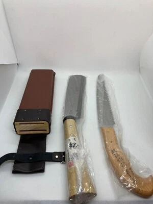 KANENORI Hatchet NATA Machete Chopper 180mm and Saw 210mm C-50 [Free Postage]