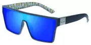 Premium & Trendy Mens' Loose Cannon Polarised Grey-Blue Flash Sunglasses