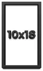 10x18 Shadow Box Frame Black | 2 Inches Deep Real Wood Contemporary Shadowbox Di