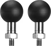 FANAUE M6-02 1" Ball Adapter Compatible with RAM Mount B Size Double Socket Arm with M6 x 1.0 Threaded, Can be Extended to Connect to Motorcycle Phone Holder Any Accessory That Supports 1" Ball Mount