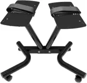 Adjustable Dumbbell Stand Fitness Dial Dumbbell Rack with Adjustable Belt for Ho