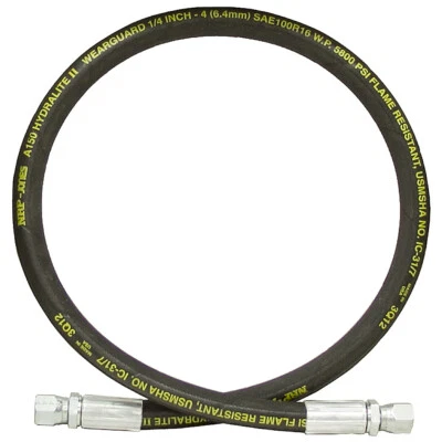 1/4" x 96" JIC 6F Swivel SAE 100R16 Hydraulic Hose 5800 PSI 921-2296
