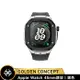 【Golden Concept】Apple Watch 45mm 黑橡膠錶帶 銀錶框 WC-SPIII45-SL-BK