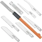 ABEST Mini Hand Saw Model Craft Tools with 8 DIY Craft Pieces Blades Modelling Knife Hobby DIY Saw Hacksaw Tool Kit for Hand Cutting Tree Limbs and Branches