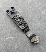 Steel Flame x Ti2 Design Flashlight Clip - 2 Hole Smile MFer (FallOut TRD) Ti