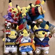 Pokemon Center Tohoku Pikachu Festival Plush Set of 6 Limited Edition Japan NEW