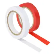 2Pcs 98ft Tennis Badminton Racket Overgrip Towel Grip Sweatband Red, White