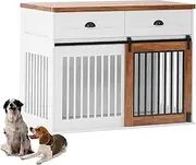 Wood Dog Kennel with Storage Drawer, Furniture Style Dog Crate, Extra Strong, Dogs Indoor Use, for Medium Small Dogs, Modern pet Kennels