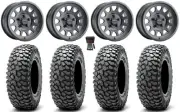 Method 414 15" Wheels Black +38mm 37" RocScraper Tires UForce U10 Pro/U10 XL Pro