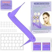 Skin Tag Removal Kit -2 in 1 Standard and Micro 36Pcs Repair Patches Safe for Small to Large (2mm to 8.5mm) Sized Skin Tags for Most Body (Purple)