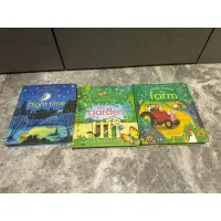 在飛比找蝦皮購物優惠-Usborne 3本合售 peep inside 農場 花園