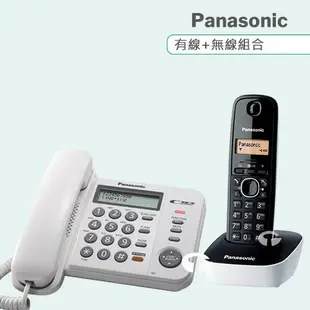 Panasonic 松下國際牌數位子母機電話組合 KX-TS580+KX-TG1611 (經典白+純淨白)