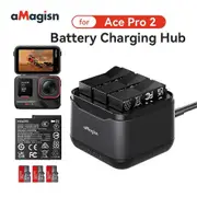 For Insta360 Ace Pro 2 Camera Battery Charger Hub Smart Battery Protection