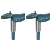 2pcs Forstner Drill Bit 70mm (2-3/4") Carbide Wood Hinge Hole Opener Hex Shank