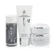 Glamglow Clear Skin Countdown Set: SuperCleanse 30g + Supermud 50ml + Supertoner 30ml 3pcs
