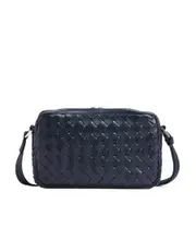 Small Intrecciato Camera Bag One size space Blue