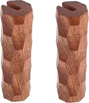BESPORTBLE Insulated Pan Handle Holder Grip Covers for Barbecue Cast Handle Covers Wooden Heat Resistant Removable