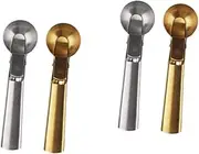 ABOOFAN Sets Stainless Steel Ice Crem Scoop Thicken Fruit Digging Spoon Fruit Baller for Parties Home Commercial Pcs