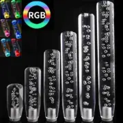 Universal RGB Shift Knob Stick with Light Crystal Manual Bubble Gear 10-30cm