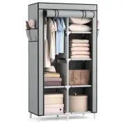 Portable Closet Wardrobe Closet for Hanging Clothes with 6 Storage Shelves, 1...