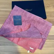 $665 Chopard Shawl Wrap Stole Silk/Wool Blend Two Tone Pink/Purple