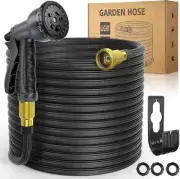 Gpeng Garden Hose 100Ft, Expandable Water Hose with Hose Nozzle, 2024 Version/Ne