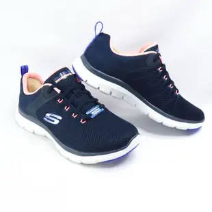 Skechers FLEX APPEAL 4.0 女款 健走鞋 寬楦 149580WNVMT 深藍【iSport愛運動】