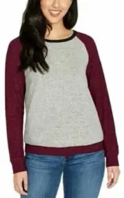 *Buffalo by David Bitton Multi Color Block Printed Cozy Top Women's LAR ~NWT-WBT