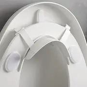 Storchenbeck Toilet Splash Guard with Lid Lifter - Large Urine Guard for Kids & Adults - Size 29.5 × 21 cm - with Silicone Pads for Comfort (Pack of 1)
