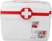 Medicine Storage First Aid Kit Medicine Accessories Storage Supplies Medicine Box Medicine Chest Red