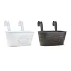 Balcony Railing Planter Pot Hanging Plant Pot Retro Style Box Planter