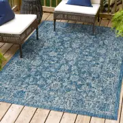 JONATHAN Y Lighting SMB100-3 Santa Monica 3' x 5' Polypropylene - Blue